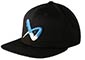 Bauer Flat Brim Snapback Czapka czarny Yth Junior