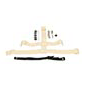 CCM Backplate Straps for goaliemask snaps boutons set beige